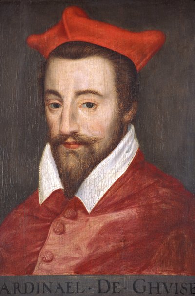 Indre & Loire Nr. 026 - Schloss Azay-le-Rideau - Raum Nr. 4 - Porträt des Kardinals von Guise (Louis II. von Lothringen, genannt der Kardinal von Guise und dann von Lothringen, 1555-1588) von Unknown
